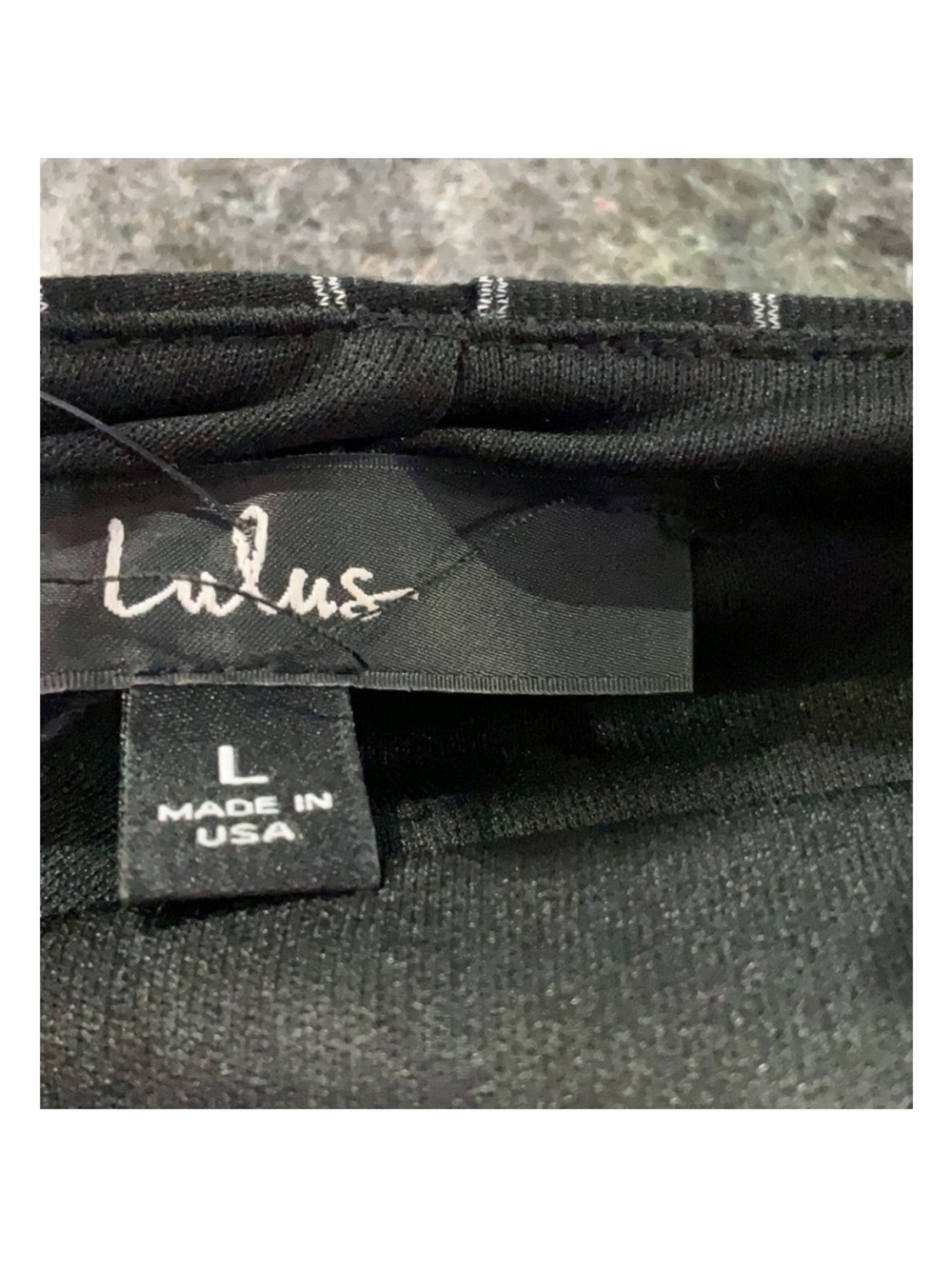 Lulus Black White Striped Wrap Skort Shorts Size L High Waist Mini Skirt Short - Picture 3 of 4
